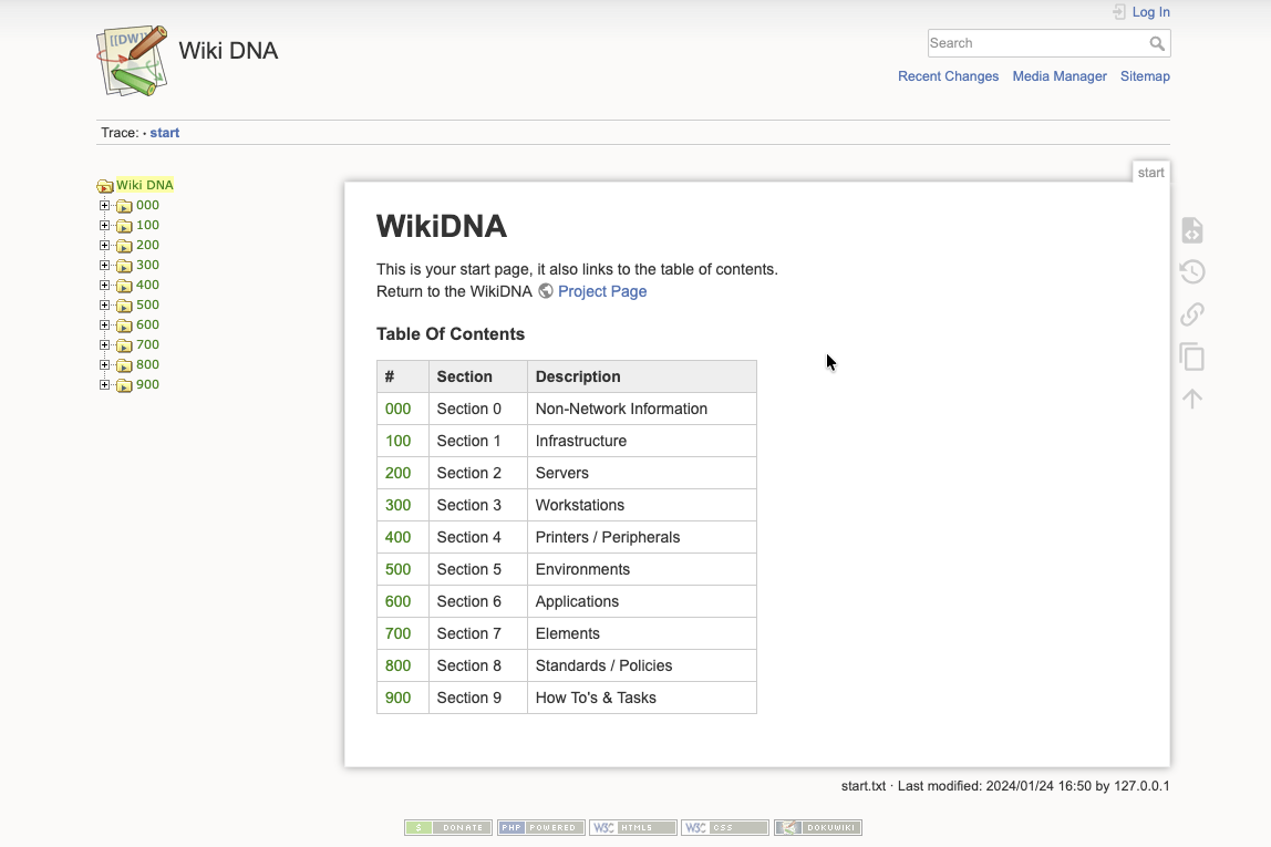 screensot of wikidna in action